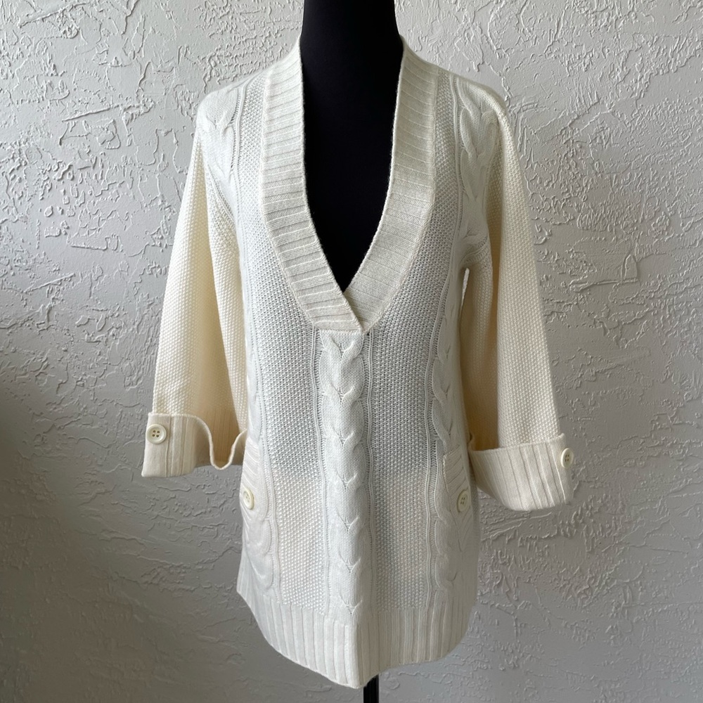 Nordstrom Classiques Cashmere Cableknit Sweater